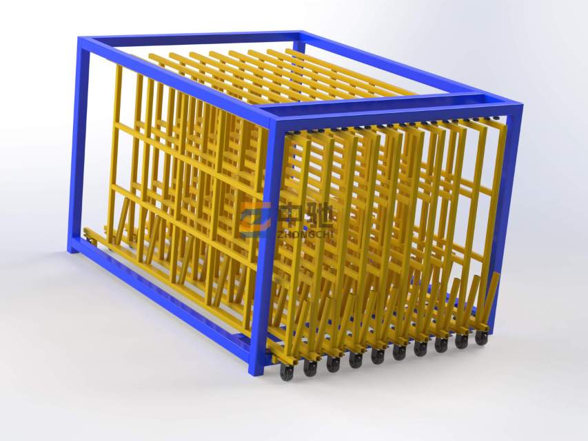 Sheet remainder storage/ rack-roll out sheet metal storage racking