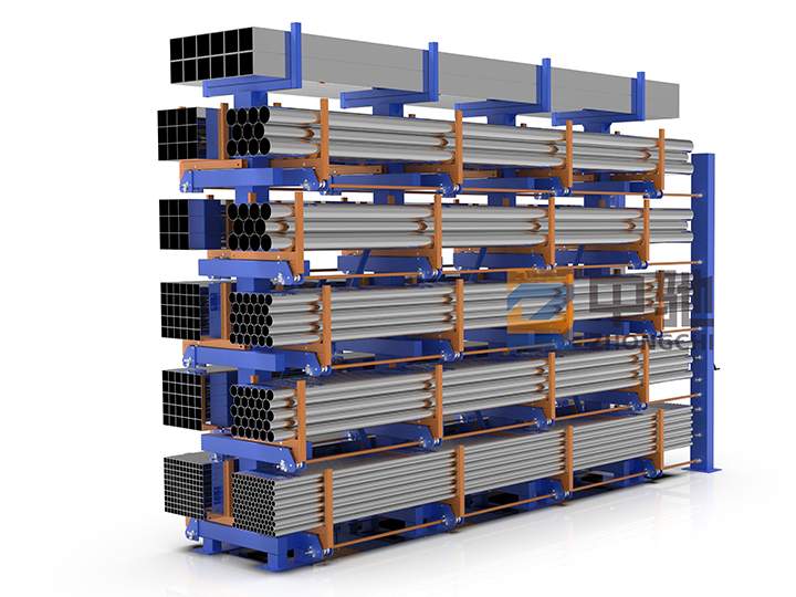 Electrical Telescopic Cantilever Tube Storage Rack