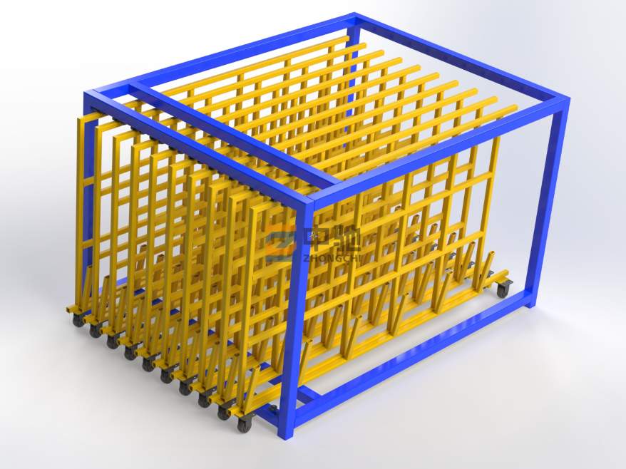 Vertical Pull Out Sheet Leftover Storage Rack